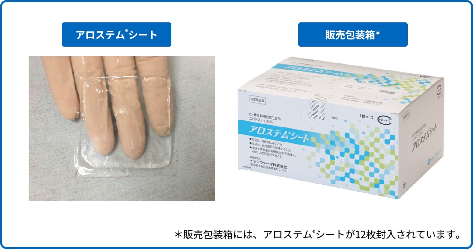 アロステム®シート製剤・包装写真